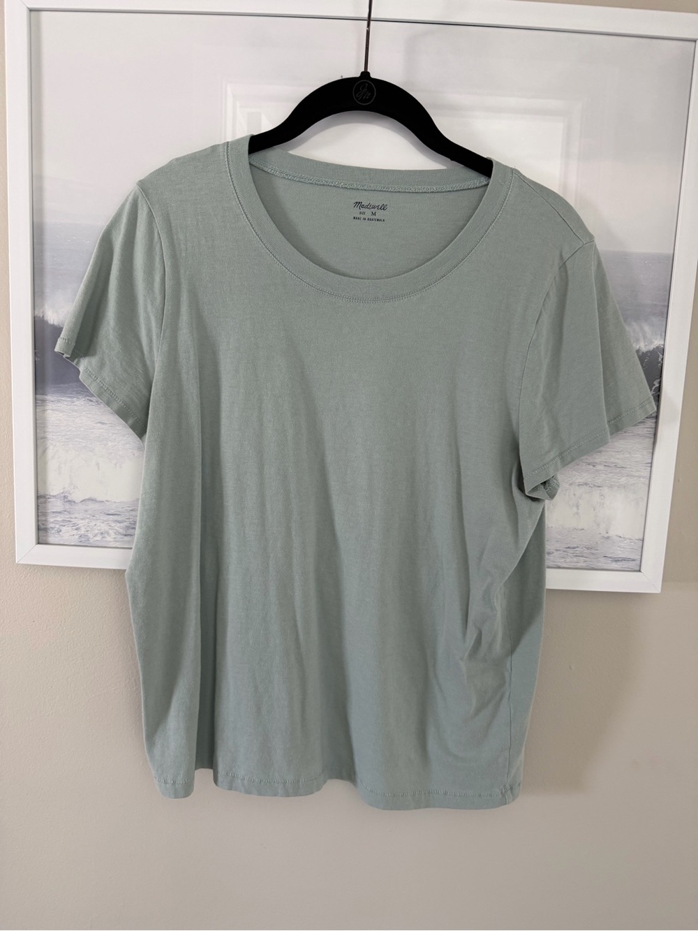 Madewell Light Sage Crewneck T-Shirt medium